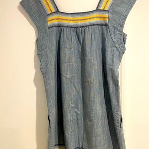 Faherty hailee dress indigo blue ombre